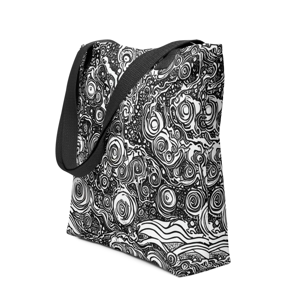 Swirling Stories on Tote Bag — Front