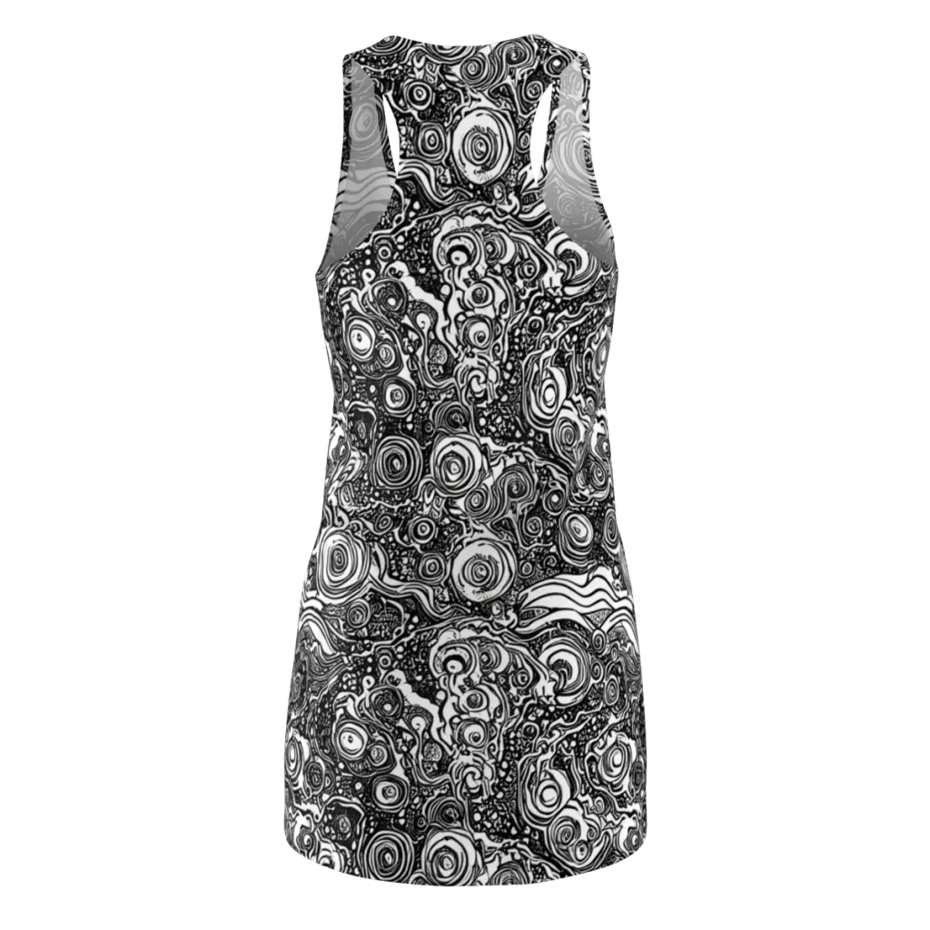 Swirling Stories on Racerback Dress — Back