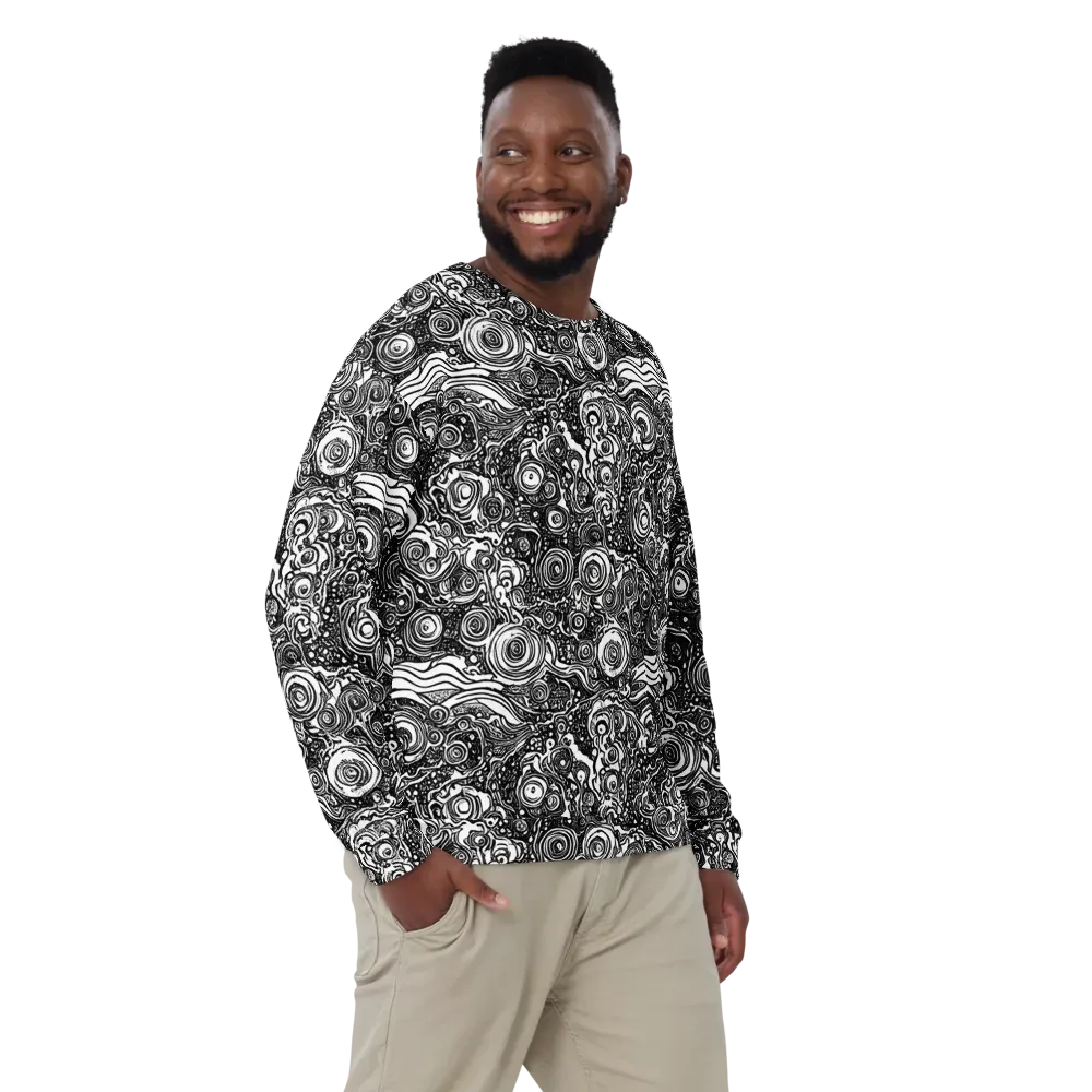 Swirling Stories on Sweatshirt — Front