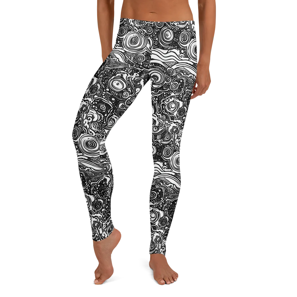 Swirling Stories on Leggings — Front