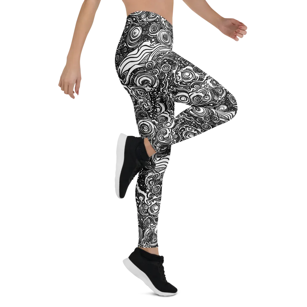 Swirling Stories on Leggings — Right