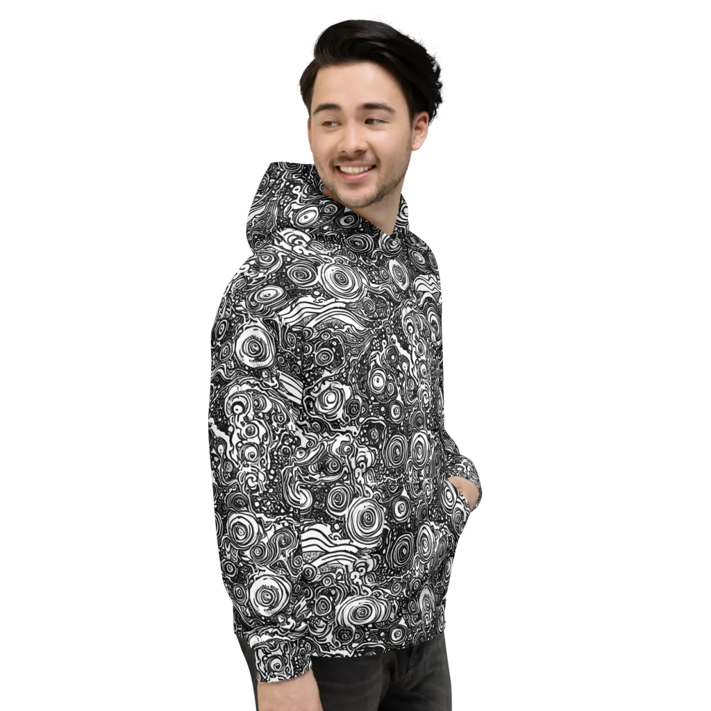 Swirling Stories on Hoodie — Right