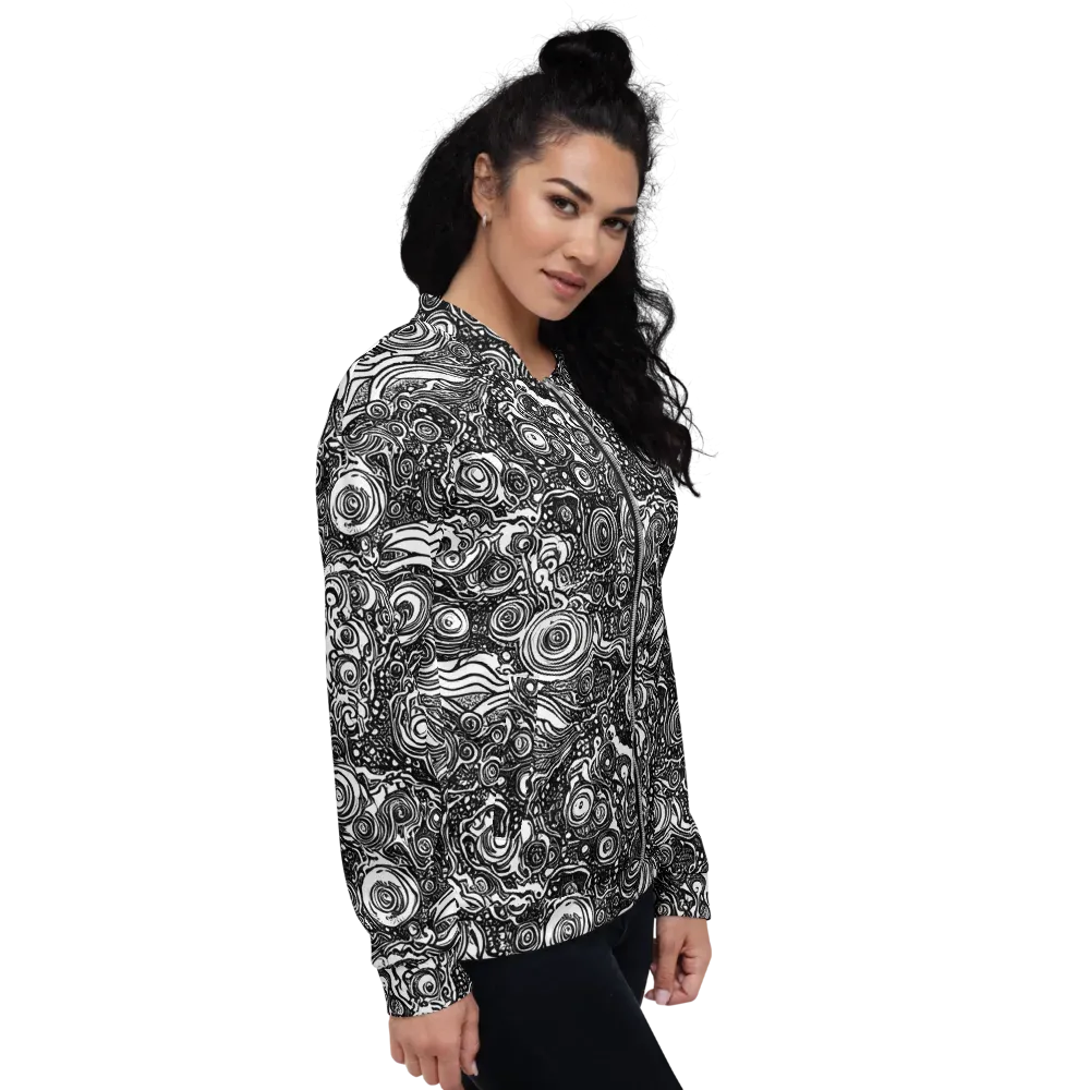 Swirling Stories on Bomber Jacket — Right