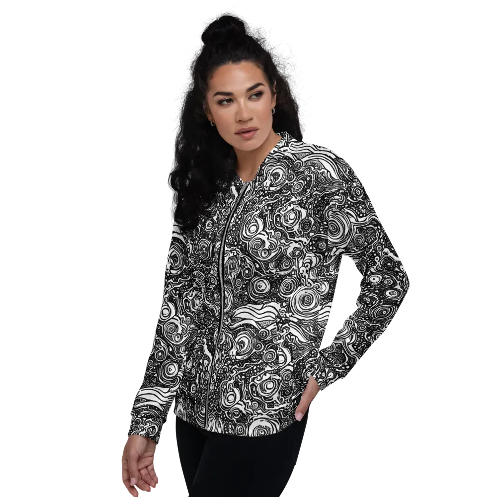 Swirling Stories on Bomber Jacket — Left