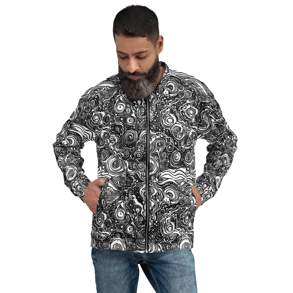 Swirling Stories on Bomber Jacket — Front