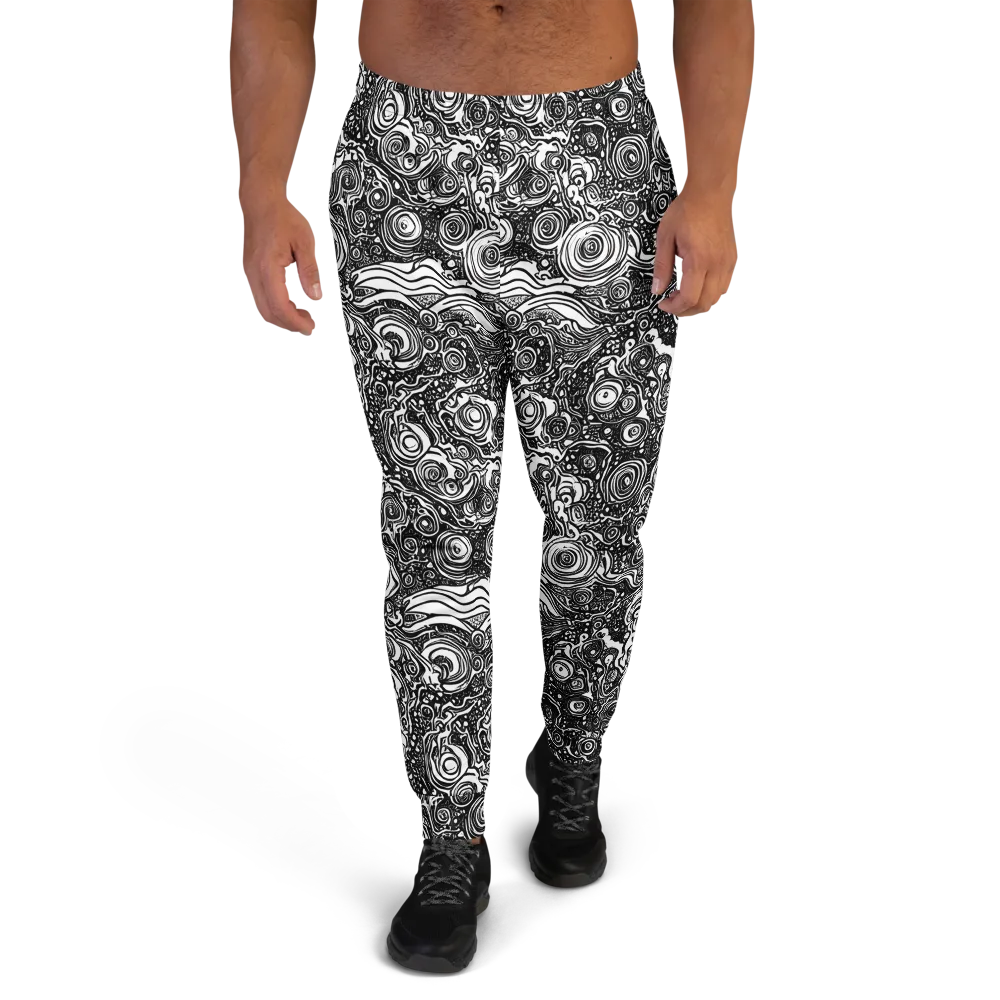 Swirling Stories on Men's Joggers — Front