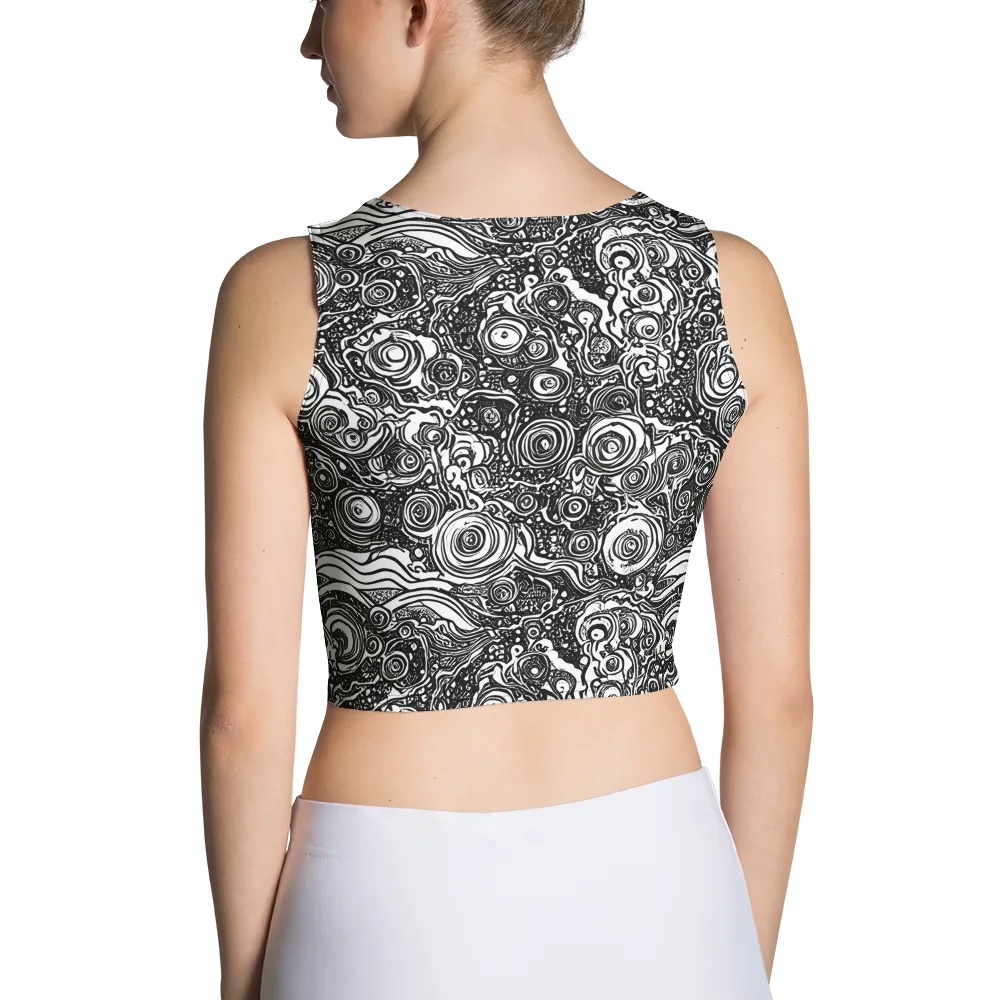 Swirling Stories on Crop Top — Back