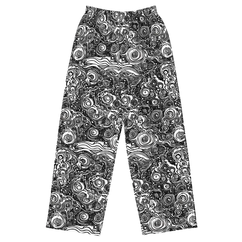 Swirling Stories on Wide-Leg Pants — Front