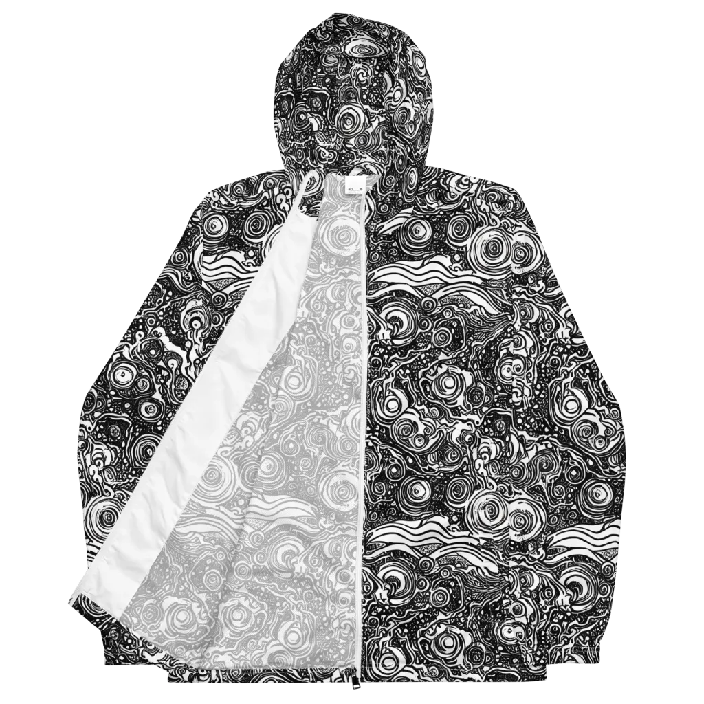 Swirling Stories on Men's Windbreaker — Front
