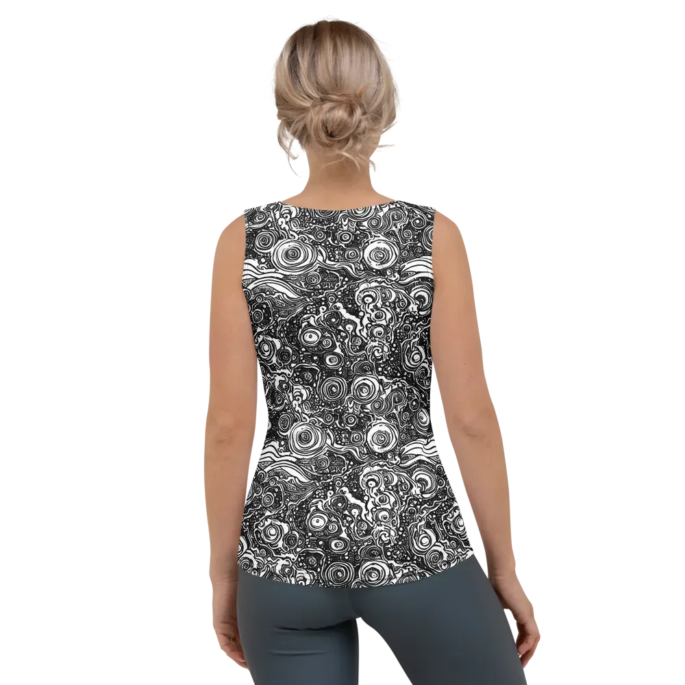Swirling Stories on Women's Tank Top — Back