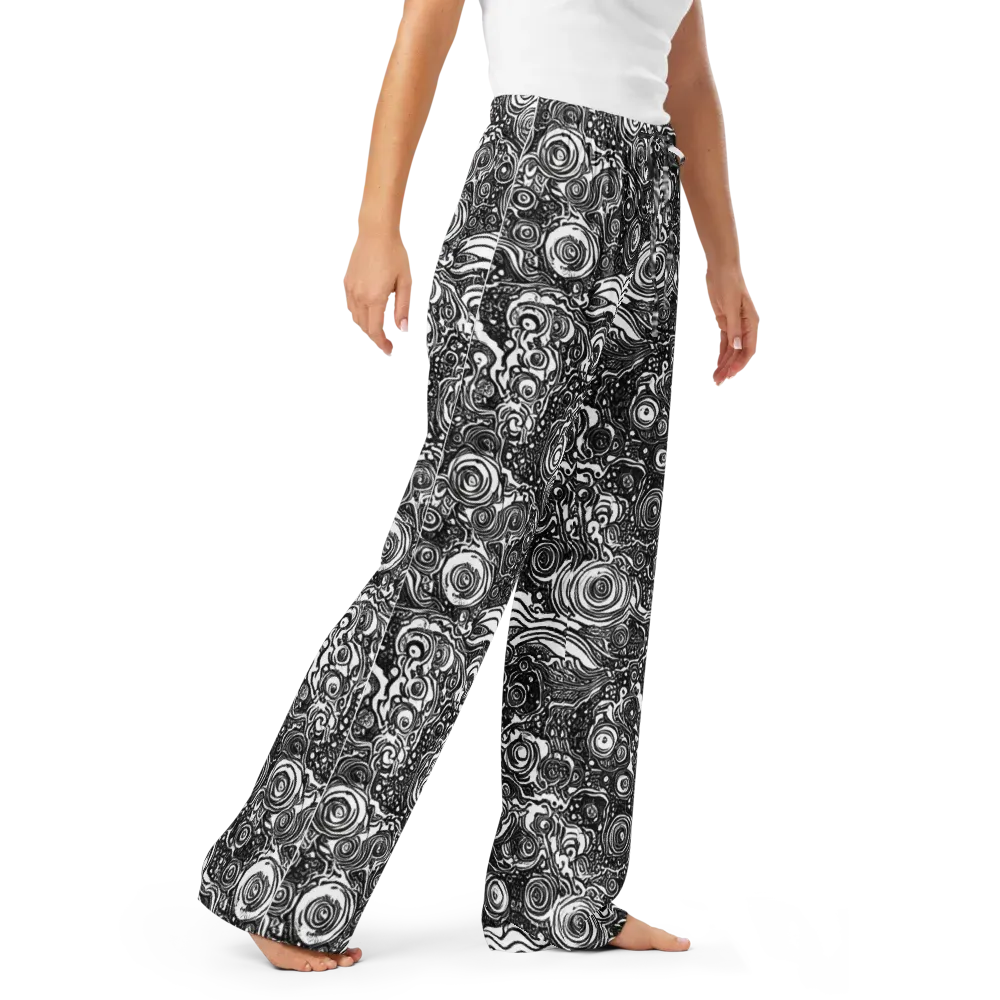 Swirling Stories on Women's Pajama Pants — Right Front