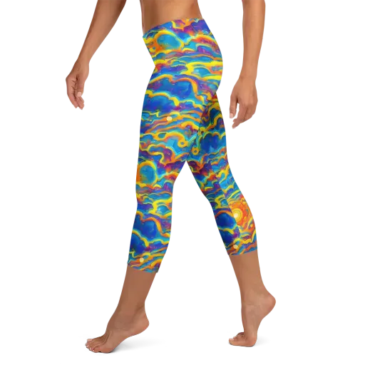 Chroma Ripple on a Capri Leggings