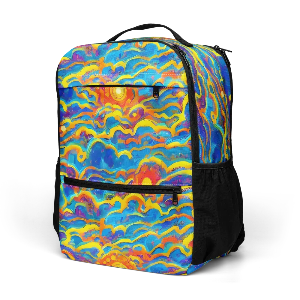 Chroma Ripple on Utility Backpack — Left Front