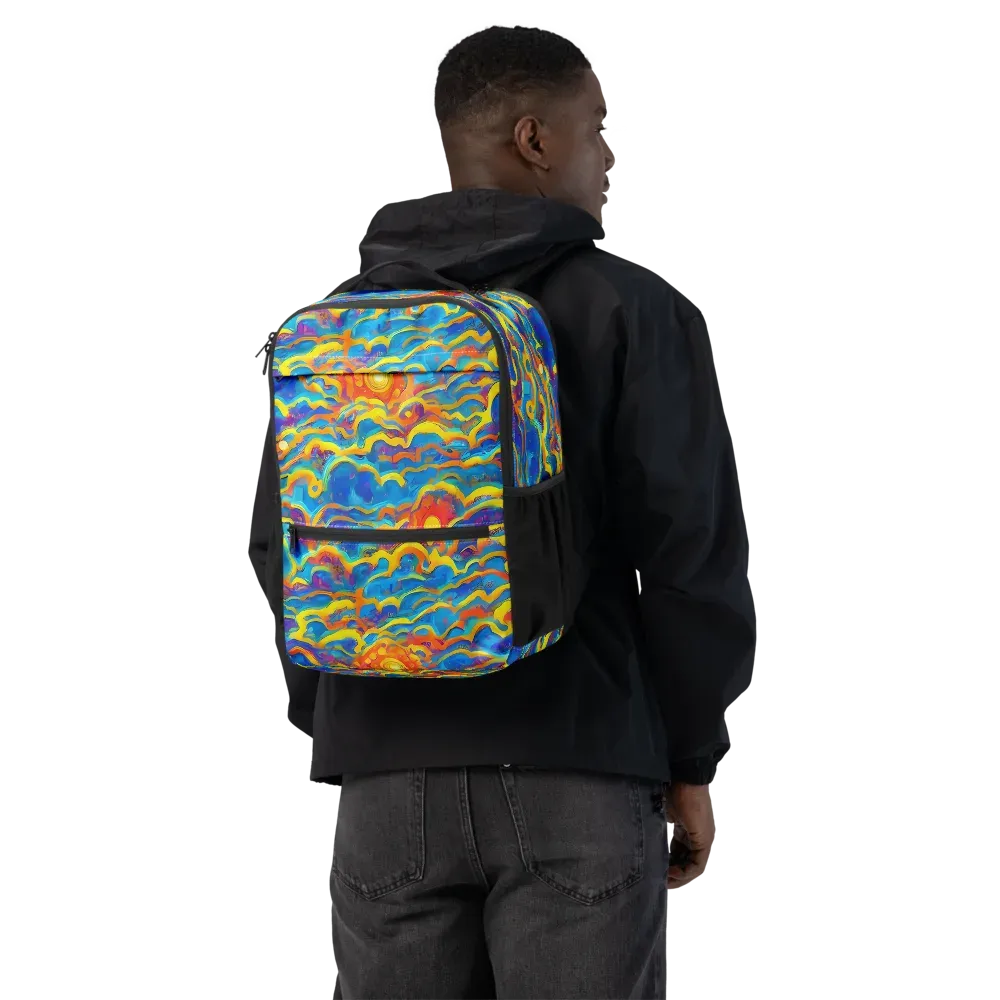 Chroma Ripple on Utility Backpack — Back