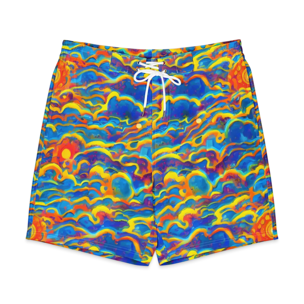 Chroma Ripple on Men's Board Shorts — Front