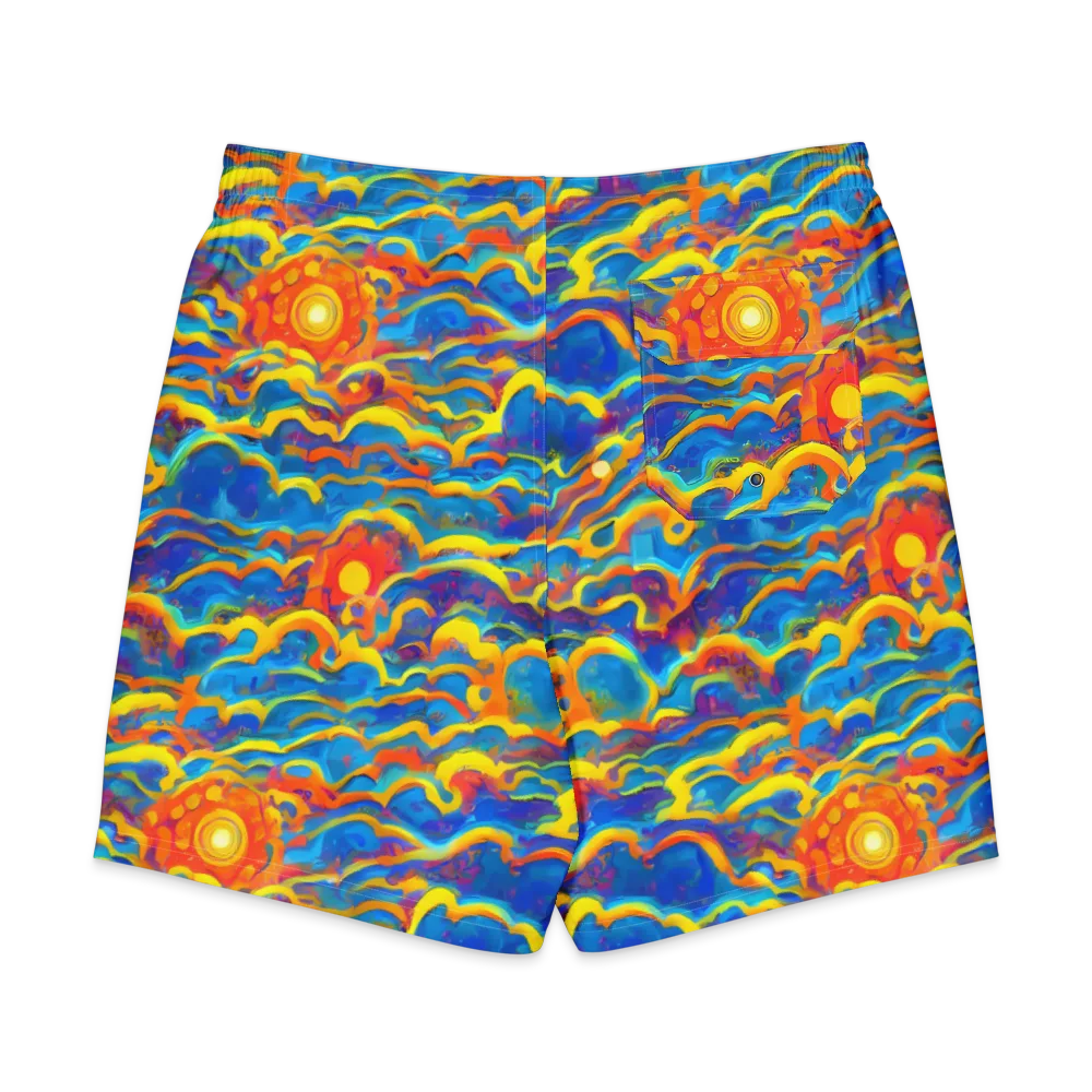 Chroma Ripple on Men's Board Shorts — Back