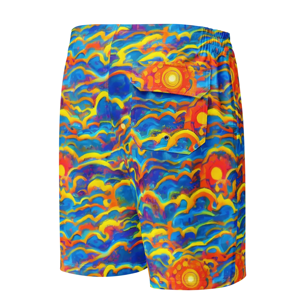 Chroma Ripple on Men's Board Shorts — Back
