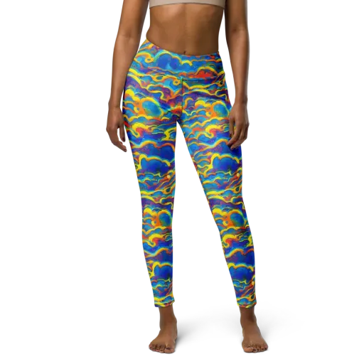 Chroma Ripple on a Yoga Leggings