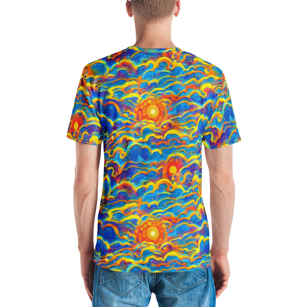 Chroma Ripple on Men's Crew Neck T-Shirt — Back