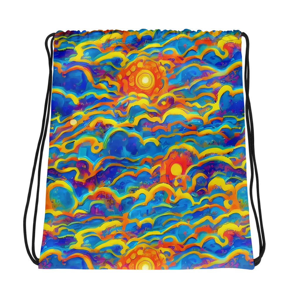Chroma Ripple on Drawstring Bag — Photo