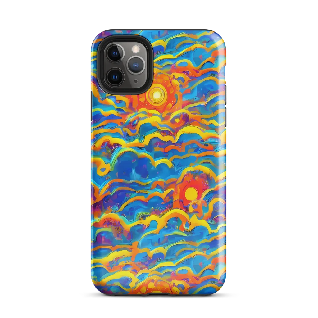 Chroma Ripple on Tough Case for iPhone® — Front