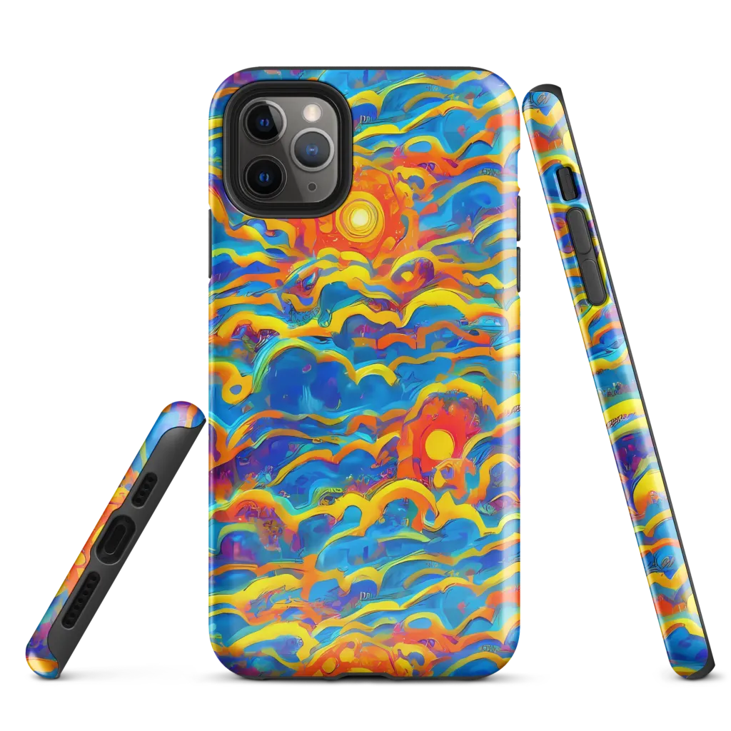 Chroma Ripple on Tough Case for iPhone® — Front