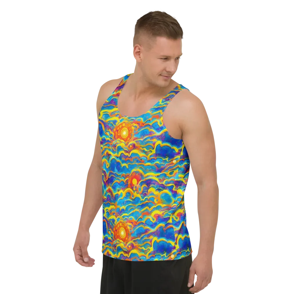 Chroma Ripple on Men's Tank Top — Left Front