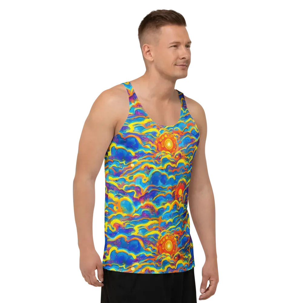 Chroma Ripple on Men's Tank Top — Right Front