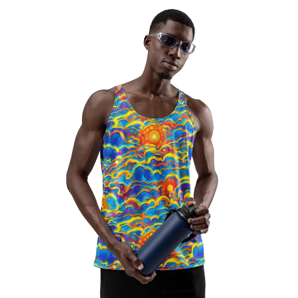 Chroma Ripple on Men's Tank Top — Front