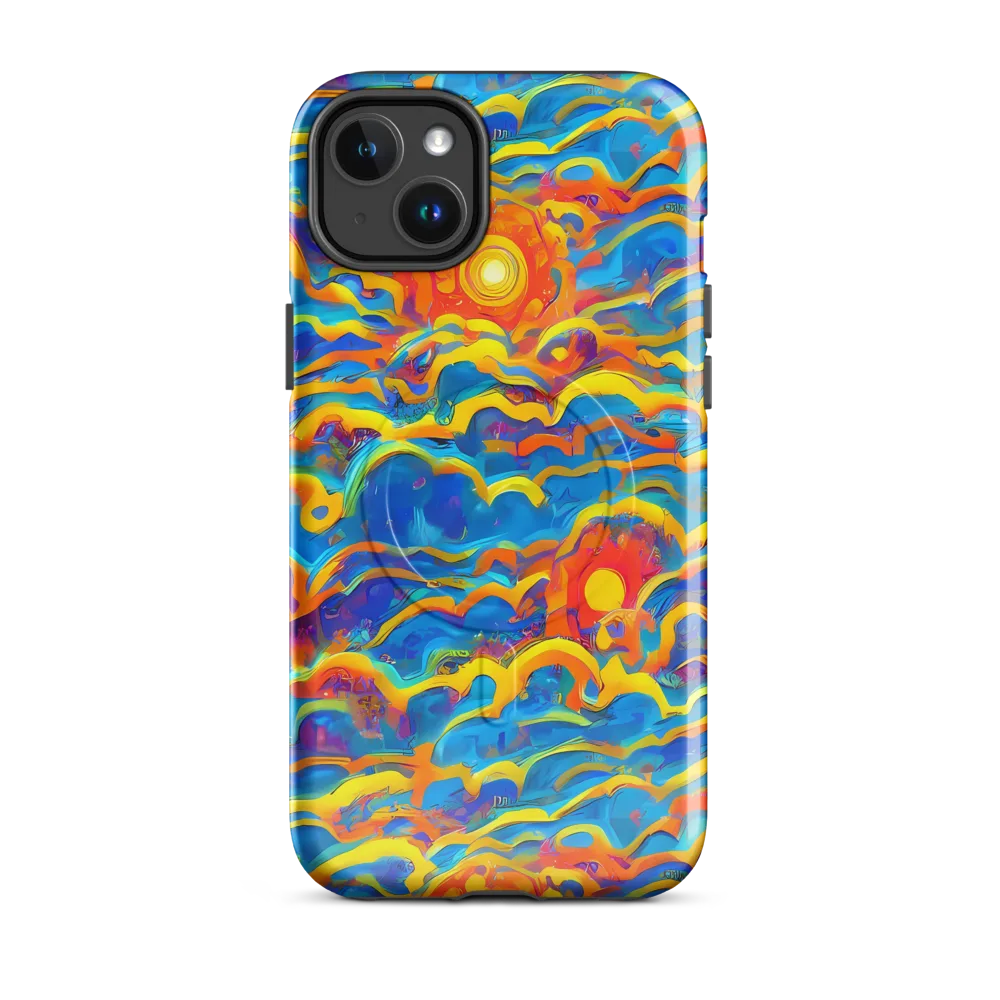 Chroma Ripple on MagSafe Tough Case for iPhone® — Front