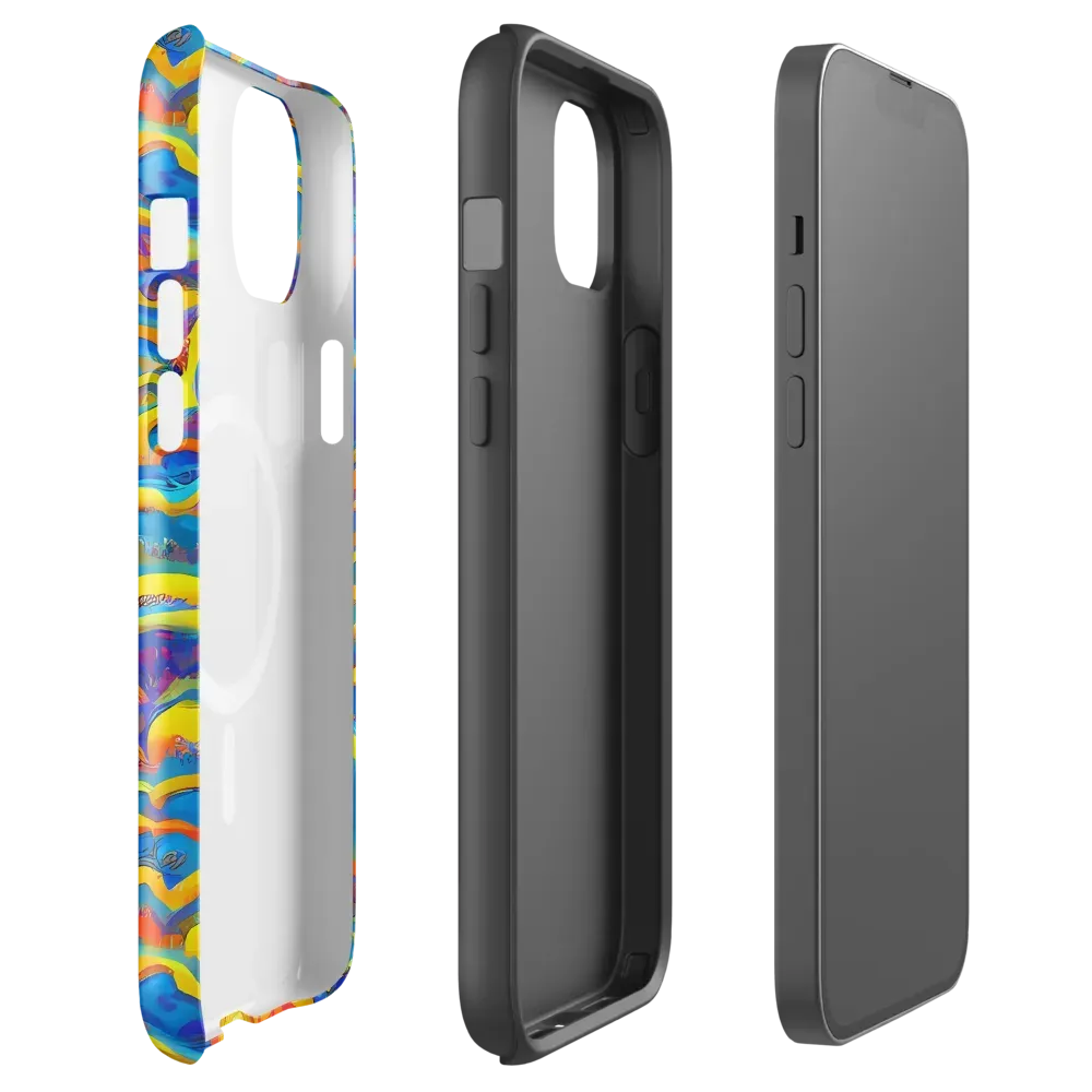 Chroma Ripple on MagSafe Tough Case for iPhone® — Front