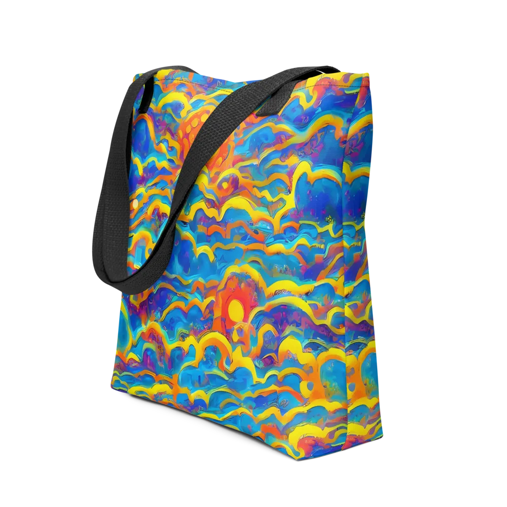 Chroma Ripple on Tote Bag — Front