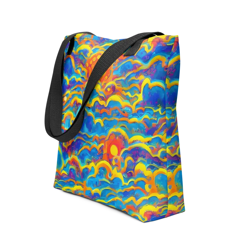 Chroma Ripple on Tote Bag — Front