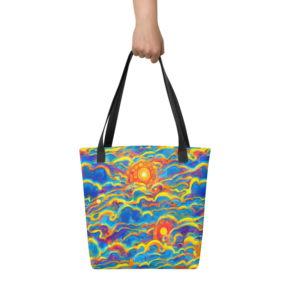 Chroma Ripple on Tote Bag — Front