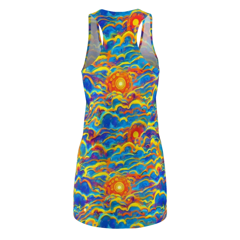 Chroma Ripple on Racerback Dress — Back