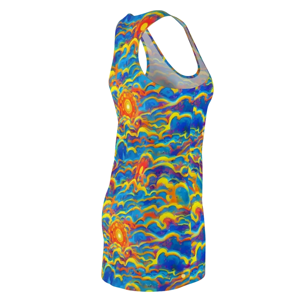 Chroma Ripple on Racerback Dress — Back Side