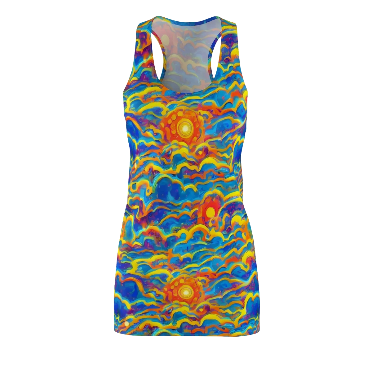 Chroma Ripple on Racerback Dress — Front