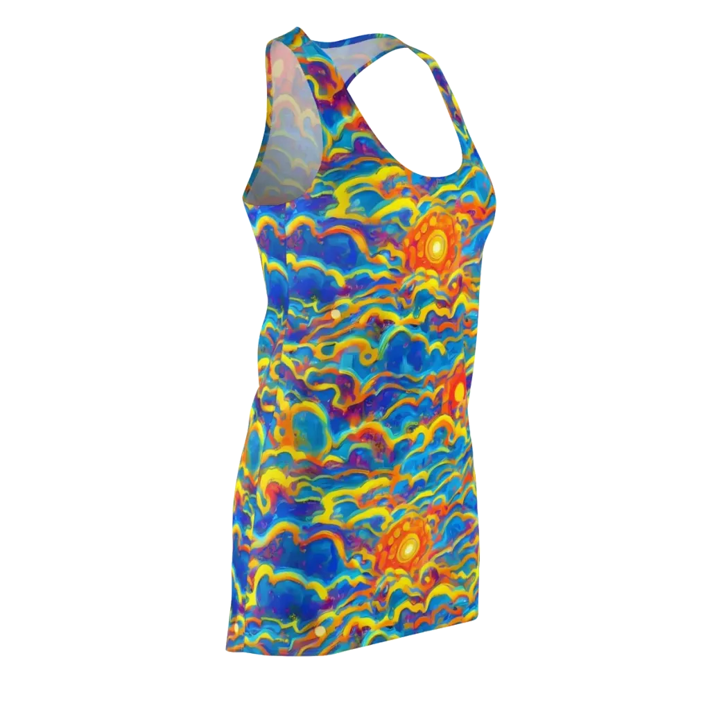 Chroma Ripple on Racerback Dress — Front Side