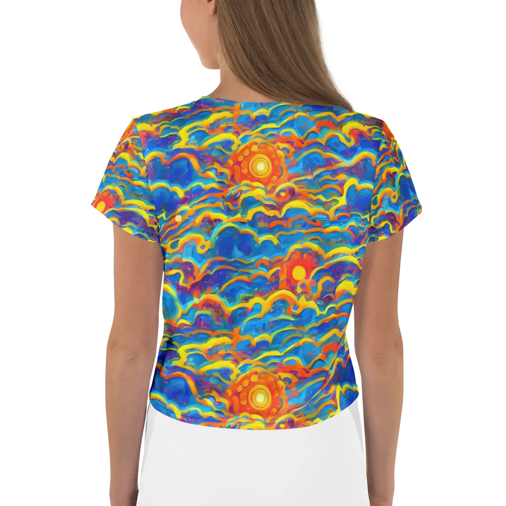 Chroma Ripple on Crop Tee — Back