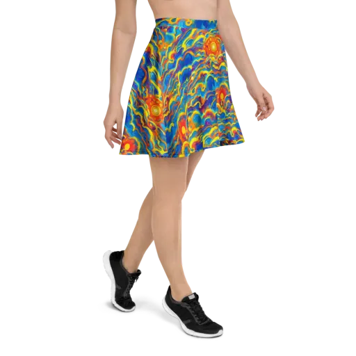 Chroma Ripple on a Skater Skirt