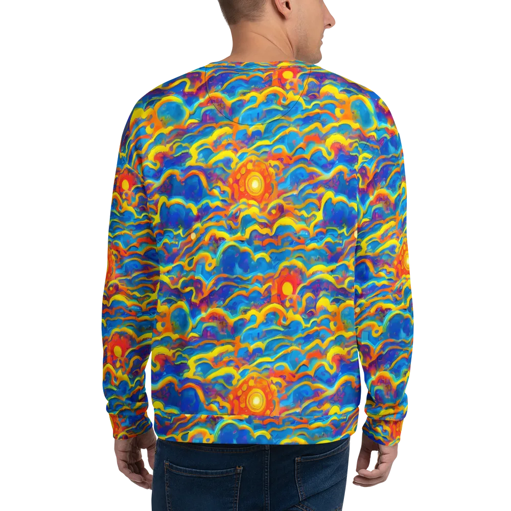 Chroma Ripple on Sweatshirt — Back