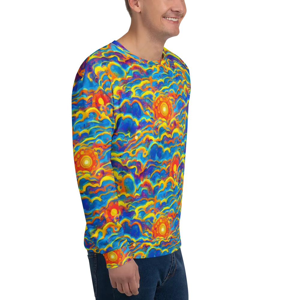 Chroma Ripple on Sweatshirt — Right Front