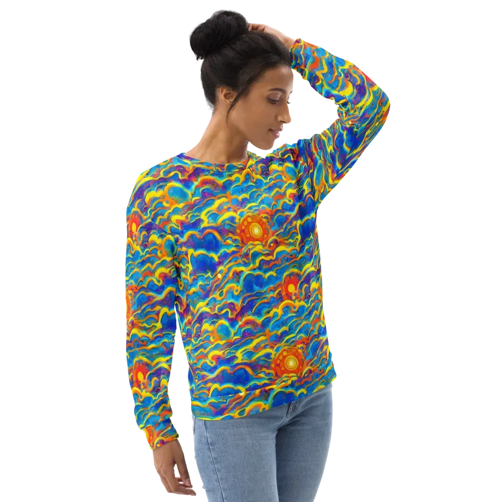 Chroma Ripple on Sweatshirt — Right Front