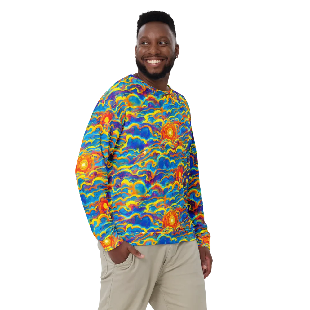 Chroma Ripple on Sweatshirt — Front