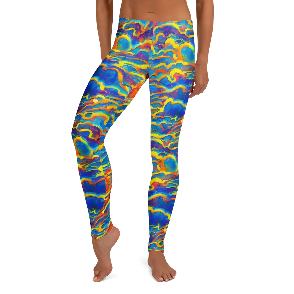 Chroma Ripple on Leggings — Front
