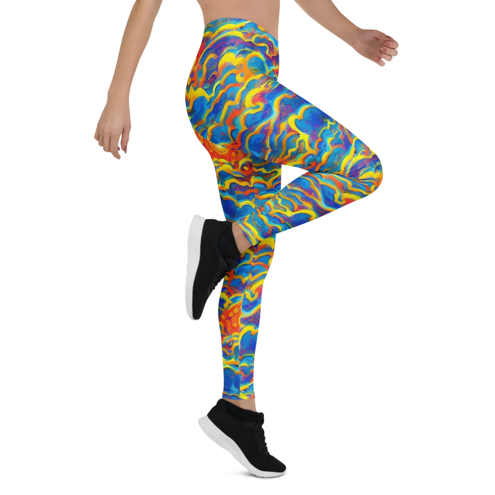Chroma Ripple on Leggings — Right