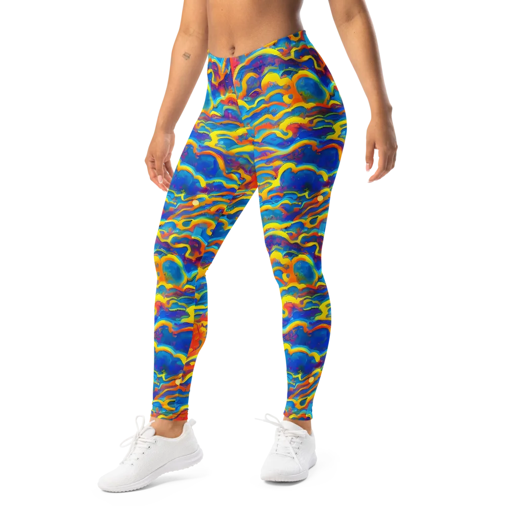 Chroma Ripple on Leggings — Left Front