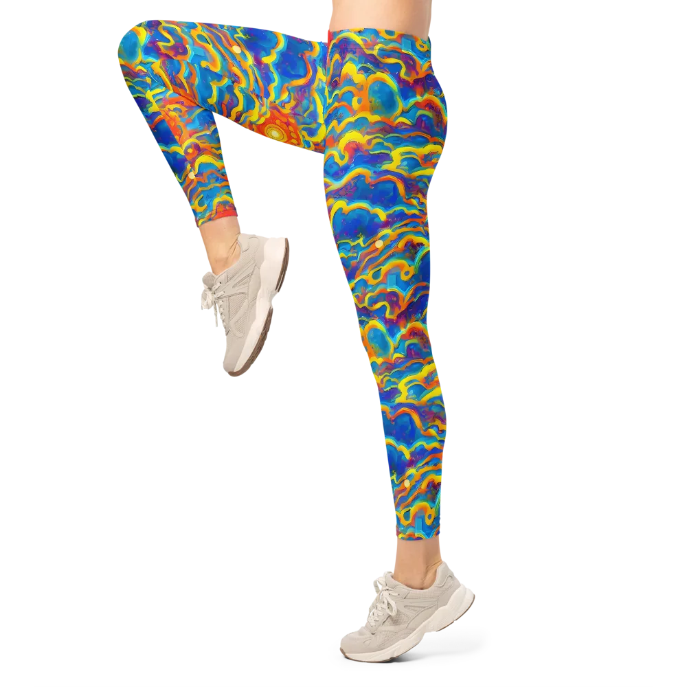 Chroma Ripple on Leggings — Left
