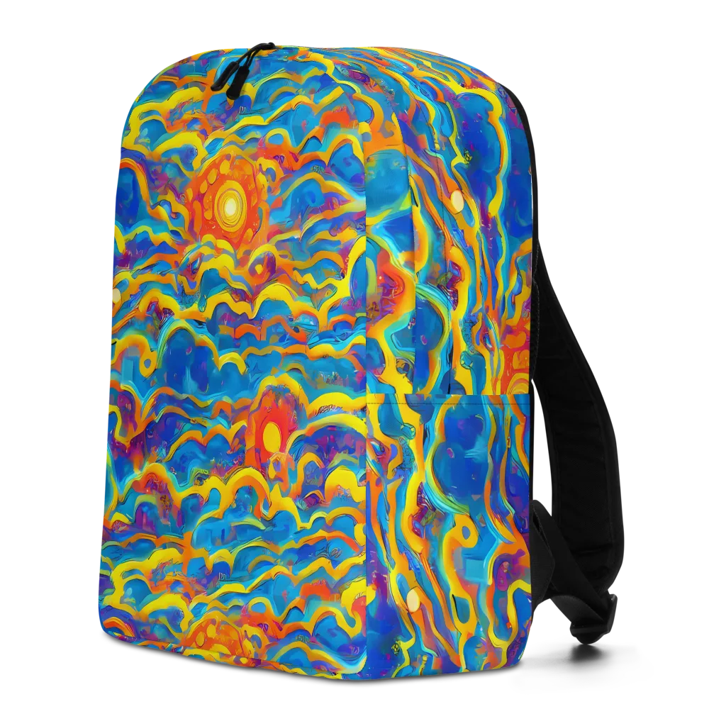 Chroma Ripple on Minimalist Backpack — Left