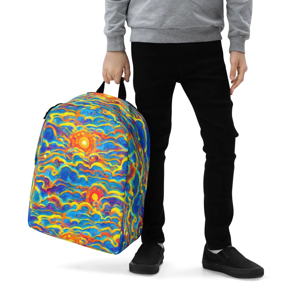 Chroma Ripple on Minimalist Backpack — Zoomed-in